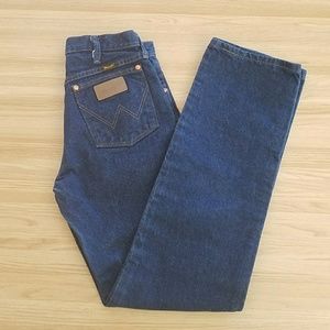Vintage Wrangler Classic Boot Cut Blue Jeans 29x34